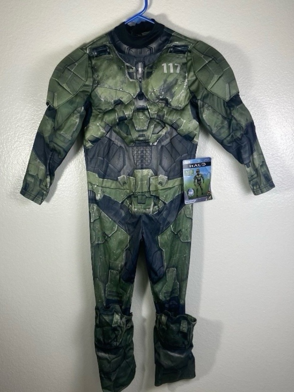 Halo Master Chief Olive Green and Black Kids Superhero Costume